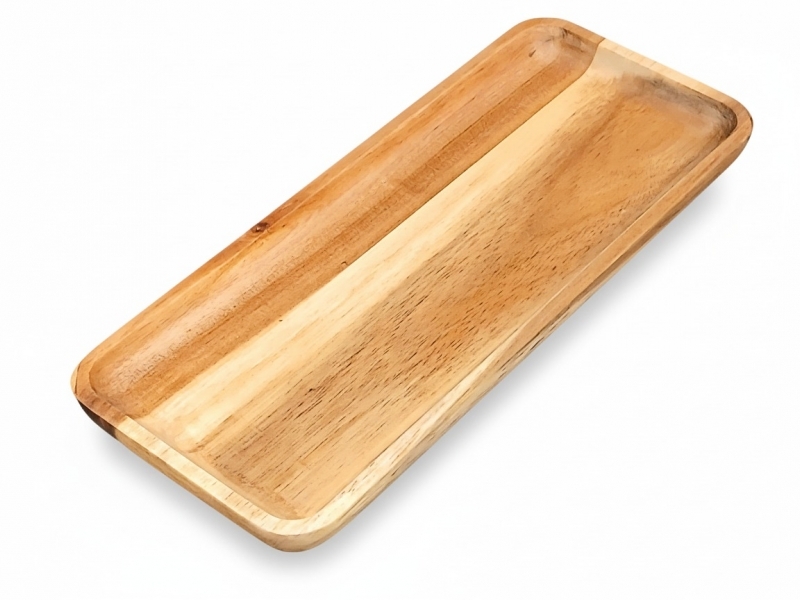 Sustainable Acacia Wood Rectangular Platter - Eco-friendly Kitchenware